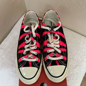 New in box Converse Chuck 70 OX Zebra ANIMAL PRINT Tiger PINK Womens Size 7
